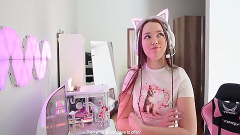 My Stepbrother Interrupted My Livestream And Fucked Me Right In Front Of Everyone. 18 Min