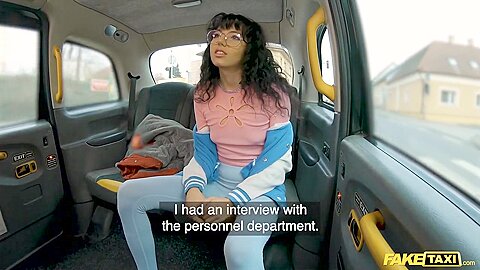 Teen 18+ Brunette Hair Has A Wild Time In The Back Of The Taxi